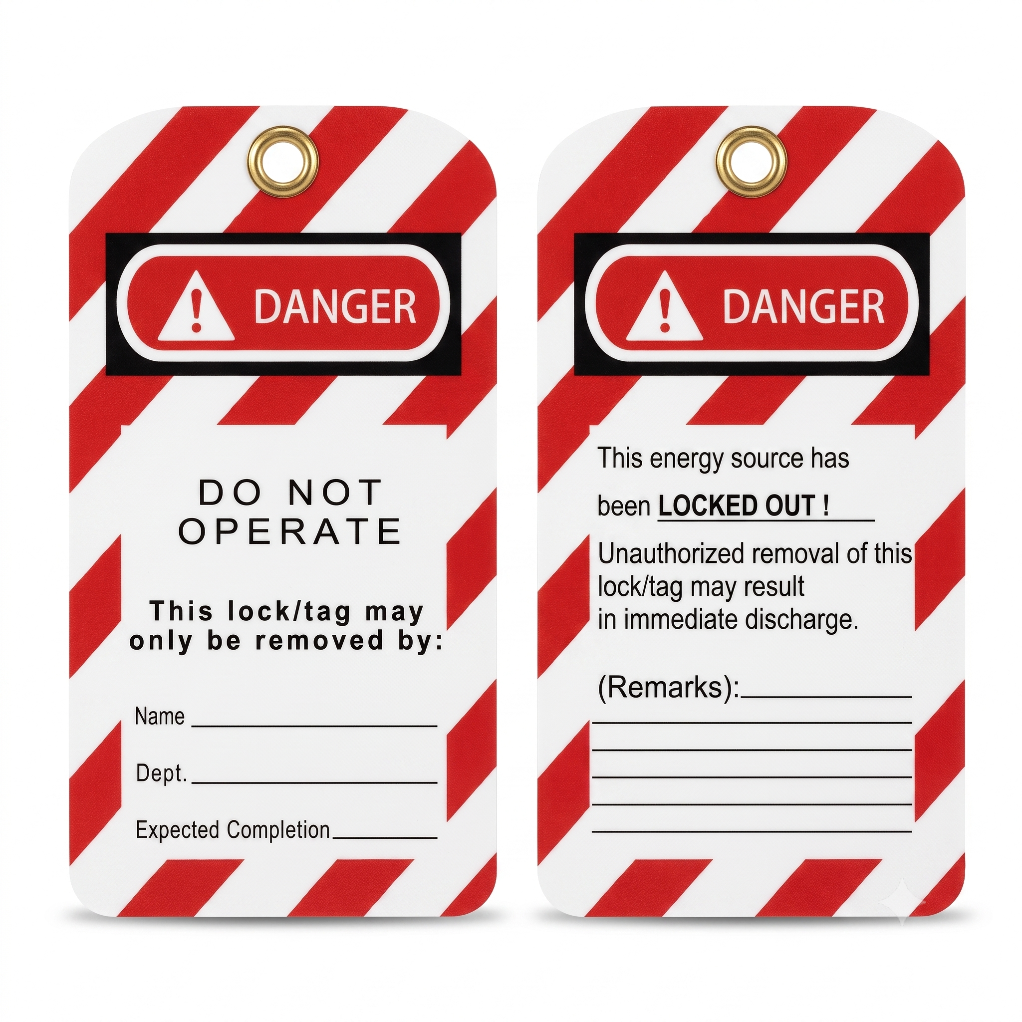 Étiquette de Consignation LOTO Recto/Verso en Français – BEIAN LOCK BAN-P04 & BAN-P04 (L)