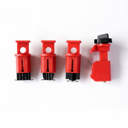 Dispositifs de consignation pour disjoncteurs miniatures BEIAN LOCK BAN-D01 à BAN-D04 – Miniature Circuit Breaker Lockout Rouge