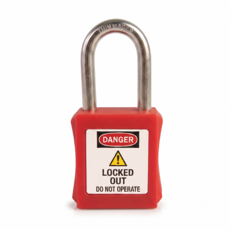 Cadenas de sécurité LOTO 601 à anse fine en acier de 4 mm – BEIAN LOCK