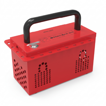 Boîte de consignation de groupe BEIAN LOCK BAN-X04 – Coffret LOTO en acier rouge