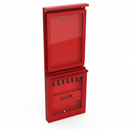 Station de Gestion des Permis de Consignation BAN-B106 – Armoire LOTO en Acier avec Fenêtre de Contrôle